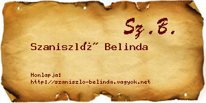 Szaniszló Belinda névjegykártya